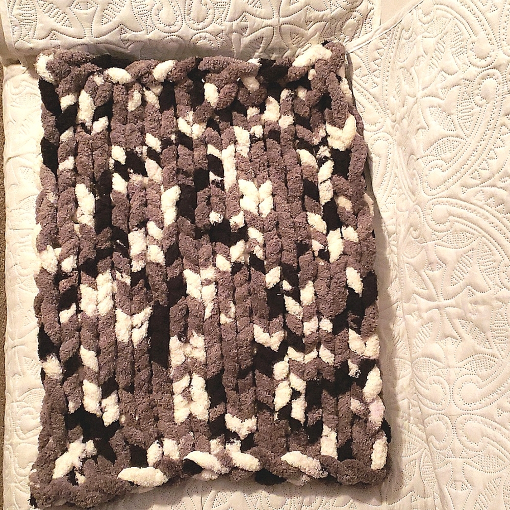 Handmade Chunky Knit Baby Blanket